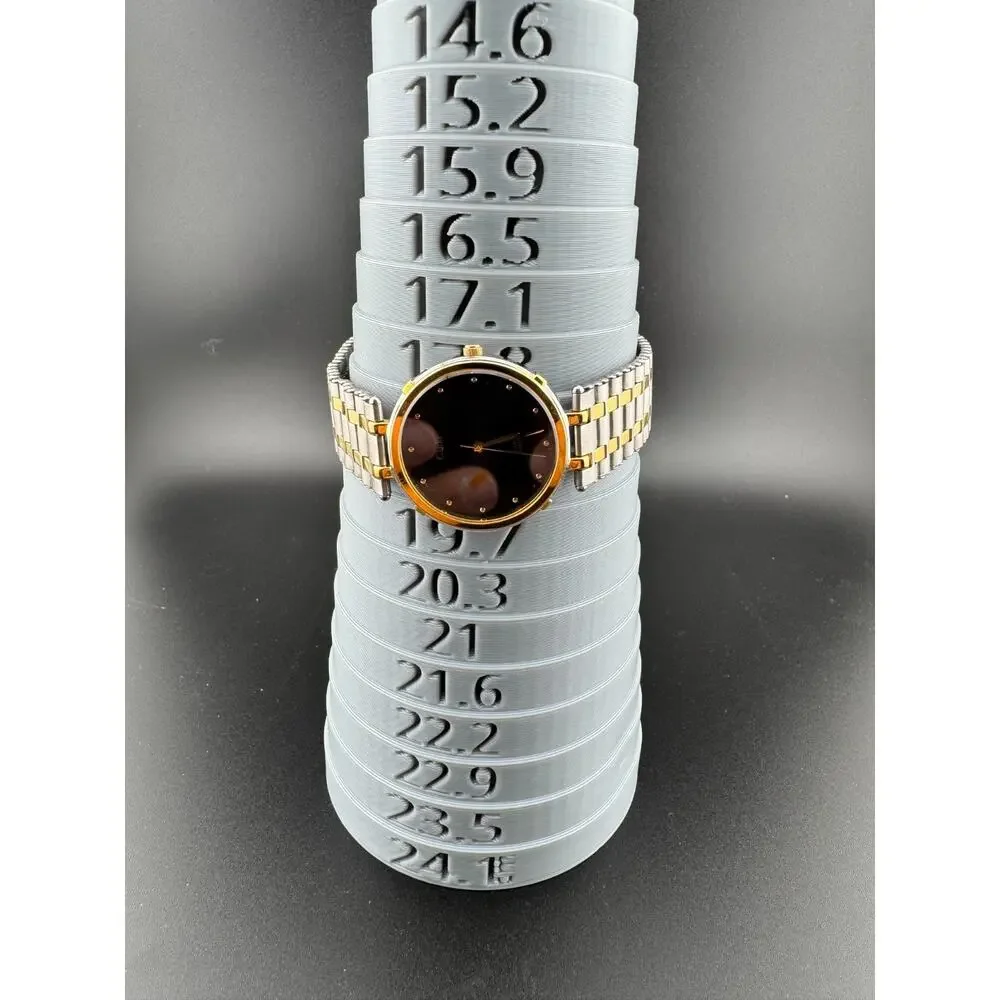 Casio Cloche Quartz Watch Two Tone Black Dial Mens NIB